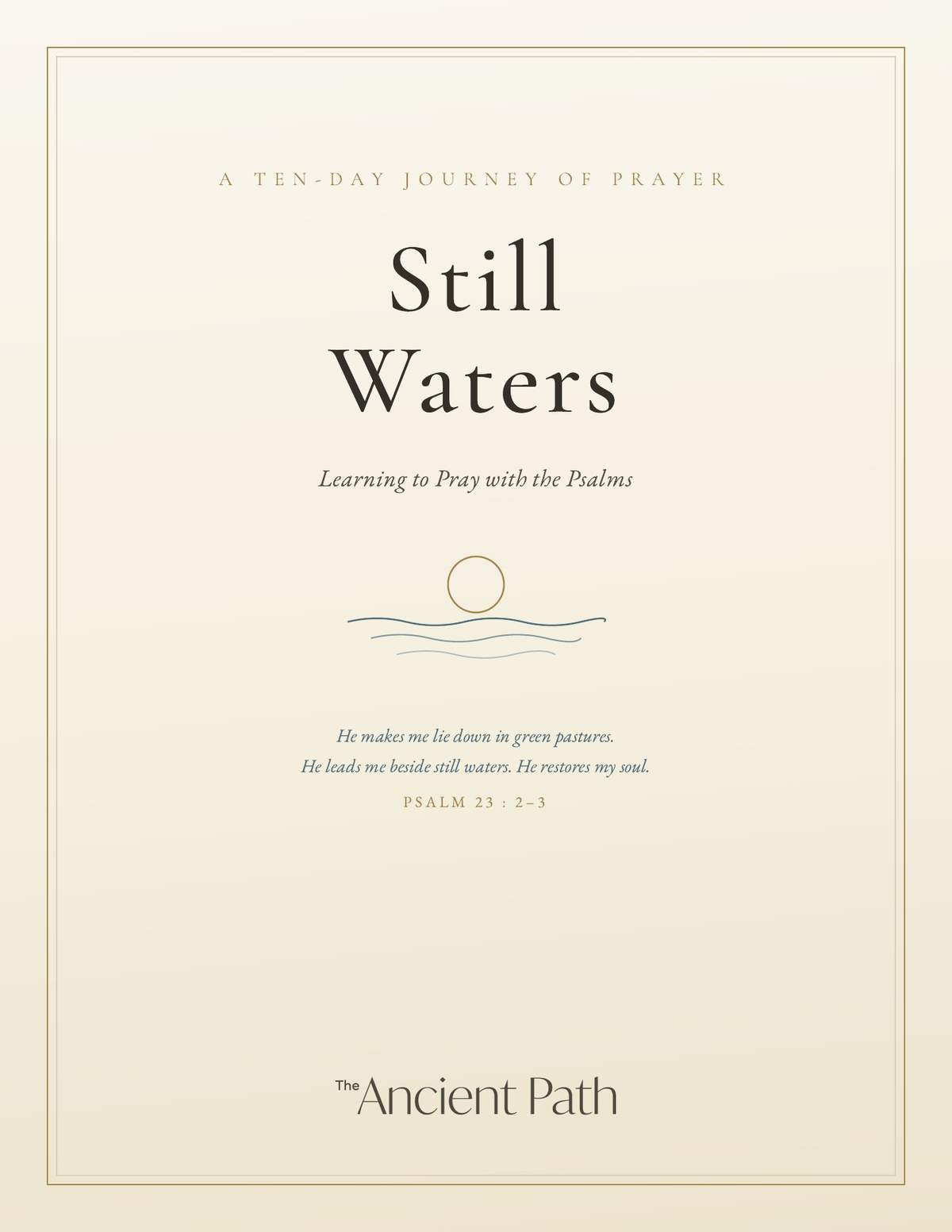 Cover of Still Waters: A Ten-Day Journey of Prayer